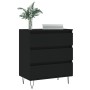 Aparador de madera contrachapada negro 60x35x70 cm de vidaXL, Aparadores - Ref: Foro24-827181, Precio: 81,36 €, Descuento: %
