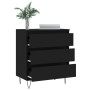 Aparador de madera contrachapada negro 60x35x70 cm de vidaXL, Aparadores - Ref: Foro24-827181, Precio: 81,36 €, Descuento: %