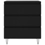 Aparador de madera contrachapada negro 60x35x70 cm de vidaXL, Aparadores - Ref: Foro24-827181, Precio: 81,36 €, Descuento: %
