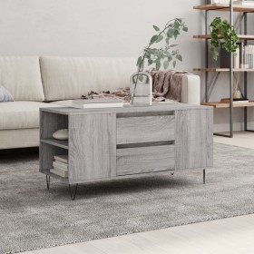 Mesa de centro madera de ingeniería gris Sonoma 102x44,5x50 cm en Mesas de centro | Comprar online en Foru.es