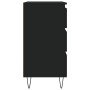 Aparador de madera contrachapada negro 60x35x70 cm de vidaXL, Aparadores - Ref: Foro24-827181, Precio: 81,36 €, Descuento: %