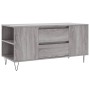 Mesa de centro madera de ingeniería gris Sonoma 102x44,5x50 cm en Mesas de centro | Comprar online en Foru.es