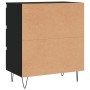 Aparador de madera contrachapada negro 60x35x70 cm de vidaXL, Aparadores - Ref: Foro24-827181, Precio: 81,36 €, Descuento: %