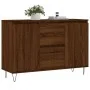 Aparador de madera de ingeniería marrón roble 104x35x70 cm de vidaXL, Aparadores - Ref: Foro24-827211, Precio: 89,48 €, Descu...