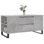 Mesa de centro madera ingeniería gris hormigón 102x44,5x50 cm en Mesas de centro | Comprar online en Foru.es