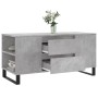 Mesa de centro madera ingeniería gris hormigón 102x44,5x50 cm en Mesas de centro | Comprar online en Foru.es