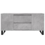 Mesa de centro madera ingeniería gris hormigón 102x44,5x50 cm en Mesas de centro | Comprar online en Foru.es