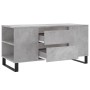 Mesa de centro madera ingeniería gris hormigón 102x44,5x50 cm en Mesas de centro | Comprar online en Foru.es