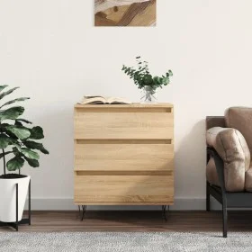 Aparador de madera contrachapada roble Sonoma 60x35x70 cm de vidaXL, Aparadores - Ref: Foro24-827183, Precio: 69,01 €, Descue...