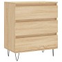 Aparador de madera contrachapada roble Sonoma 60x35x70 cm de vidaXL, Aparadores - Ref: Foro24-827183, Precio: 71,32 €, Descue...