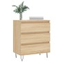 Aparador de madera contrachapada roble Sonoma 60x35x70 cm de vidaXL, Aparadores - Ref: Foro24-827183, Precio: 71,32 €, Descue...