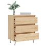 Aparador de madera contrachapada roble Sonoma 60x35x70 cm de vidaXL, Aparadores - Ref: Foro24-827183, Precio: 71,32 €, Descue...