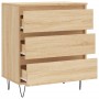 Aparador de madera contrachapada roble Sonoma 60x35x70 cm de vidaXL, Aparadores - Ref: Foro24-827183, Precio: 71,32 €, Descue...