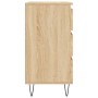Aparador de madera contrachapada roble Sonoma 60x35x70 cm de vidaXL, Aparadores - Ref: Foro24-827183, Precio: 71,32 €, Descue...