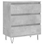 Aparador de madera contrachapada gris hormigón 60x35x70 cm de vidaXL, Aparadores - Ref: Foro24-827184, Precio: 63,14 €, Descu...