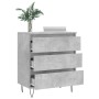 Aparador de madera contrachapada gris hormigón 60x35x70 cm de vidaXL, Aparadores - Ref: Foro24-827184, Precio: 63,14 €, Descu...