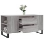 Mesa de centro madera de ingeniería gris Sonoma 102x44,5x50 cm en Mesas de centro | Comprar online en Foru.es