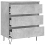 Aparador de madera contrachapada gris hormigón 60x35x70 cm de vidaXL, Aparadores - Ref: Foro24-827184, Precio: 63,14 €, Descu...