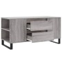 Mesa de centro madera de ingeniería gris Sonoma 102x44,5x50 cm en Mesas de centro | Comprar online en Foru.es