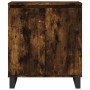 Aparador madera contrachapada color roble ahumado 60x35x70 cm de vidaXL, Aparadores - Ref: Foro24-827169, Precio: 65,26 €, De...