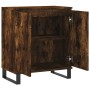 Aparador madera contrachapada color roble ahumado 60x35x70 cm de vidaXL, Aparadores - Ref: Foro24-827169, Precio: 65,26 €, De...