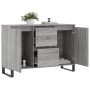 Aparador de madera de ingeniería gris Sonoma 104x35x70 cm de vidaXL, Aparadores - Ref: Foro24-827218, Precio: 97,14 €, Descue...