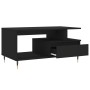 Mesa de centro madera contrachapada negro 90x49x45 cm en Mesas de centro | Comprar online en Foru.es
