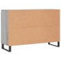 Aparador de madera de ingeniería gris Sonoma 104x35x70 cm de vidaXL, Aparadores - Ref: Foro24-827218, Precio: 97,14 €, Descue...