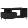 Mesa de centro madera contrachapada negro 90x49x45 cm en Mesas de centro | Comprar online en Foru.es