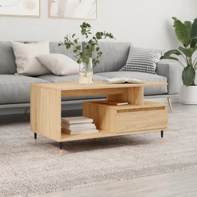 Mesa de centro madera contrachapada roble Sonoma 90x49x45 cm en Mesas de centro | Comprar online en Foru.es