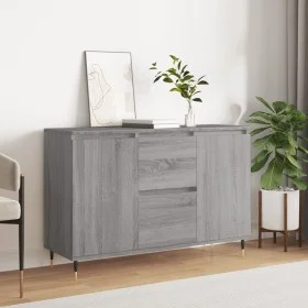 Sonoma gray engineered wood sideboard 104x35x70 cm by vidaXL, Sideboards - Ref: Foro24-827202, Price: 94,76 €, Discount: %