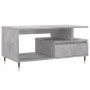 Mesa de centro madera contrachapada gris hormigón 90x49x45 cm en Mesas de centro | Comprar online en Foru.es