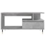 Mesa de centro madera contrachapada gris hormigón 90x49x45 cm en Mesas de centro | Comprar online en Foru.es