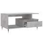 Mesa de centro madera contrachapada gris hormigón 90x49x45 cm en Mesas de centro | Comprar online en Foru.es
