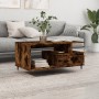 Mesa de centro madera contrachapada roble ahumado 90x49x45 cm en Mesas de centro | Comprar online en Foru.es