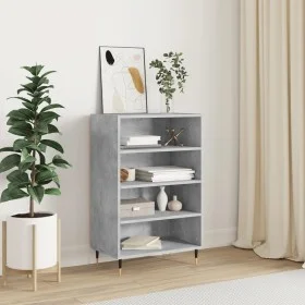 Aparador alto madera de ingeniería gris hormigón 57x35x90 cm de vidaXL, Aparadores - Ref: Foro24-827224, Precio: 54,91 €, Des...