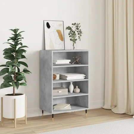 Aparador alto madera de ingeniería gris hormigón 57x35x90 cm de vidaXL, Aparadores - Ref: Foro24-827224, Precio: 54,91 €, Des...