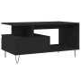 Mesa de centro madera contrachapada negro 90x49x45 cm en Mesas de centro | Comprar online en Foru.es