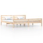 Estructura de cama madera maciza 200x200 cm de vidaXL, Camas y somieres - Ref: Foro24-814839, Precio: 126,18 €, Descuento: %