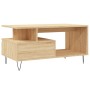 Mesa de centro madera contrachapada roble Sonoma 90x49x45 cm en Mesas de centro | Comprar online en Foru.es