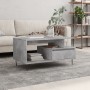 Mesa de centro madera contrachapada gris hormigón 90x49x45 cm en Mesas de centro | Comprar online en Foru.es