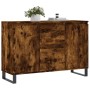 Aparador de madera de ingeniería roble ahumado 104x35x70 cm de vidaXL, Aparadores - Ref: Foro24-827217, Precio: 97,79 €, Desc...