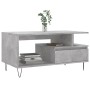 Mesa de centro madera contrachapada gris hormigón 90x49x45 cm en Mesas de centro | Comprar online en Foru.es