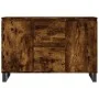 Smoked oak engineered wood sideboard 104x35x70 cm by vidaXL, Sideboards - Ref: Foro24-827217, Price: 97,15 €, Discount: %