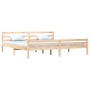 Estructura de cama madera maciza 200x200 cm de vidaXL, Camas y somieres - Ref: Foro24-814839, Precio: 126,18 €, Descuento: %