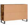 Aparador de madera de ingeniería roble ahumado 104x35x70 cm de vidaXL, Aparadores - Ref: Foro24-827217, Precio: 97,79 €, Desc...