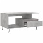 Mesa de centro madera contrachapada gris hormigón 90x49x45 cm en Mesas de centro | Comprar online en Foru.es