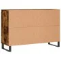 Smoked oak engineered wood sideboard 104x35x70 cm by vidaXL, Sideboards - Ref: Foro24-827217, Price: 97,15 €, Discount: %