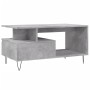Mesa de centro madera contrachapada gris hormigón 90x49x45 cm en Mesas de centro | Comprar online en Foru.es