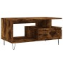 Mesa de centro madera contrachapada roble ahumado 90x49x45 cm en Mesas de centro | Comprar online en Foru.es